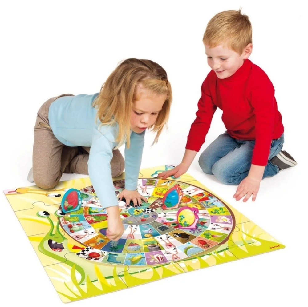 French XXL Snail Race Game and Puzzle Jumbo 3-7years